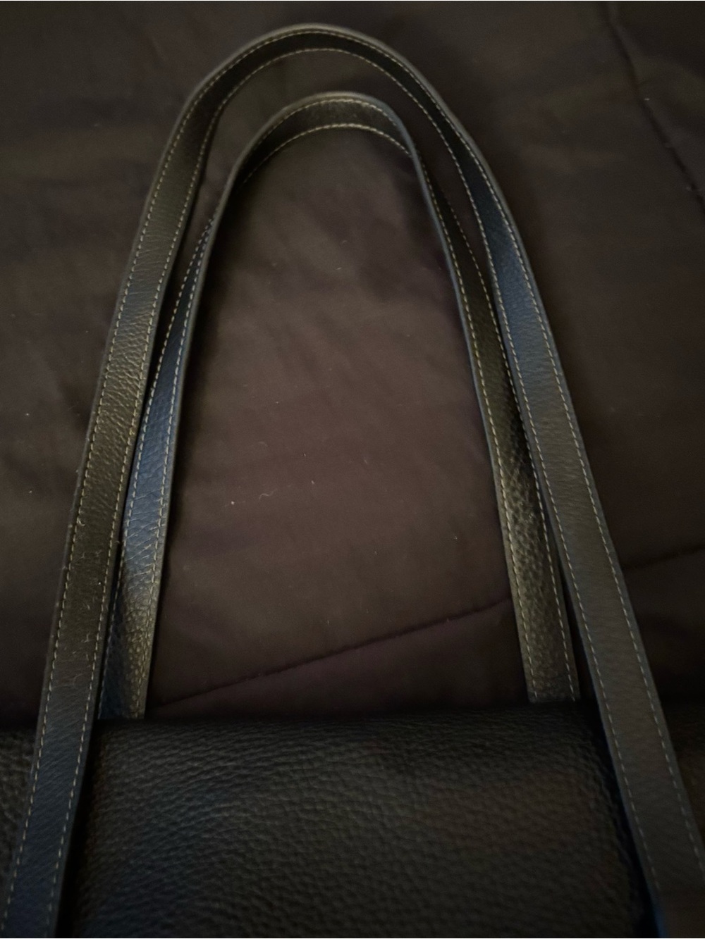Coach Black Pebbled Leather Tote with Gold Logo Accent Bridget coach bag - Picture 7 of 7